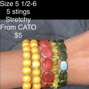 5 strings stretchy bracelets